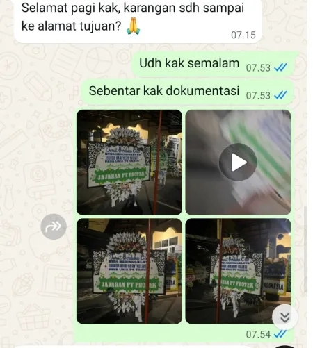 Pengiriman Papan Bunga Selamat Sangiang Malingping