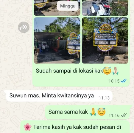 Pengiriman Papan Bunga Duka Sangiang Malingping