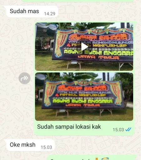 Pengiriman Papan Bunga Sangiang Malingping