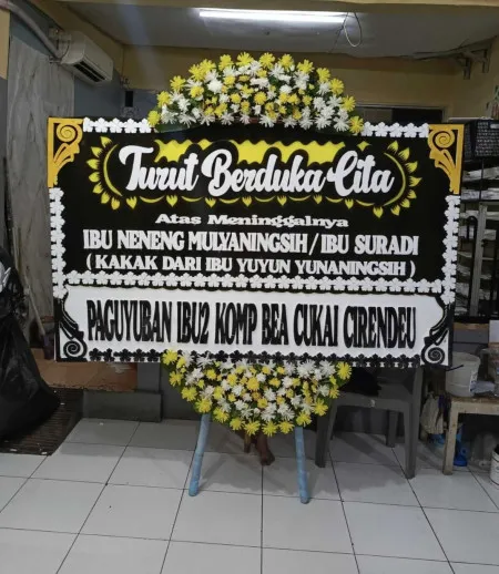 Papan Bunga Duka Sangiang Malingping